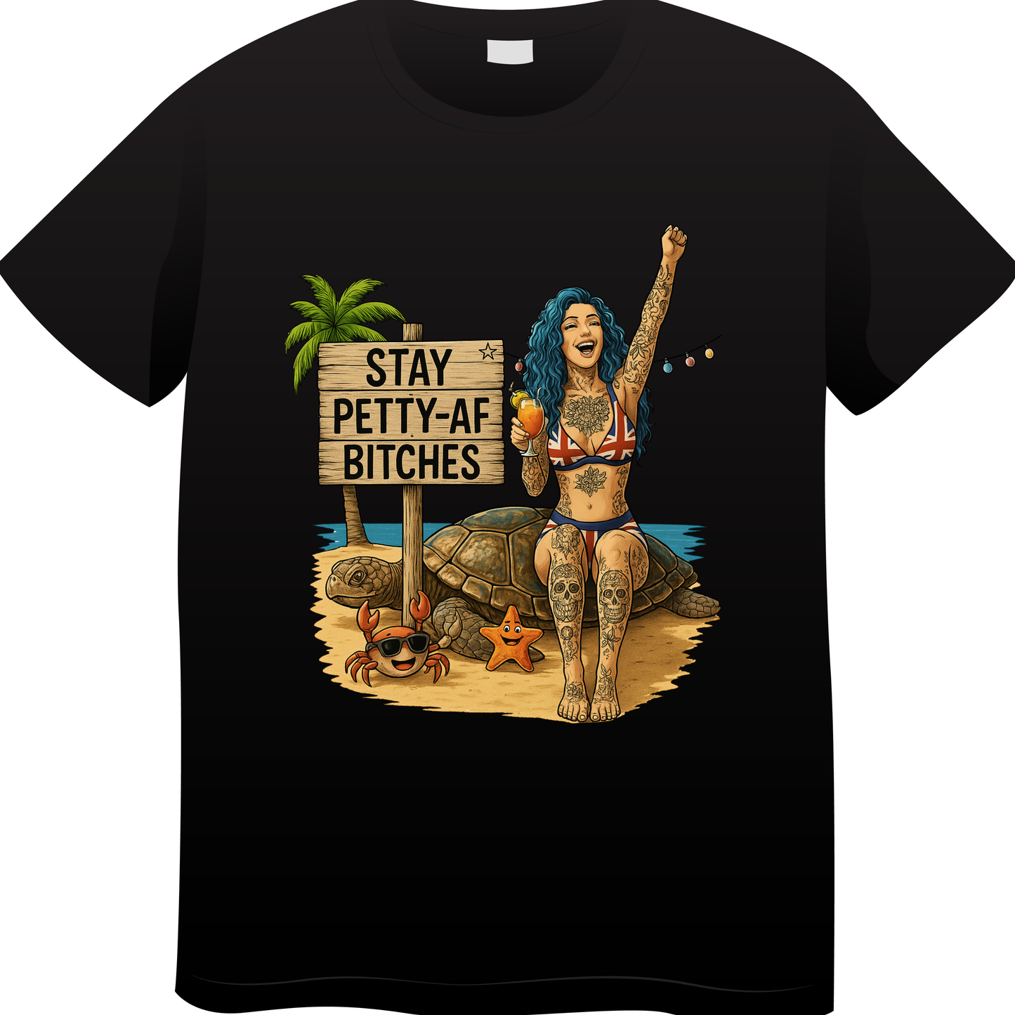 Official Petty-AF turtle island season 6 shirt