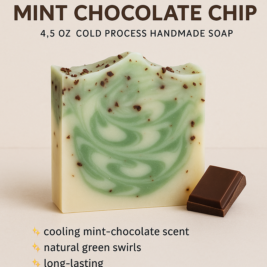 Dolly’s Luxurious Lather Bar-Mint Chocolate Chip