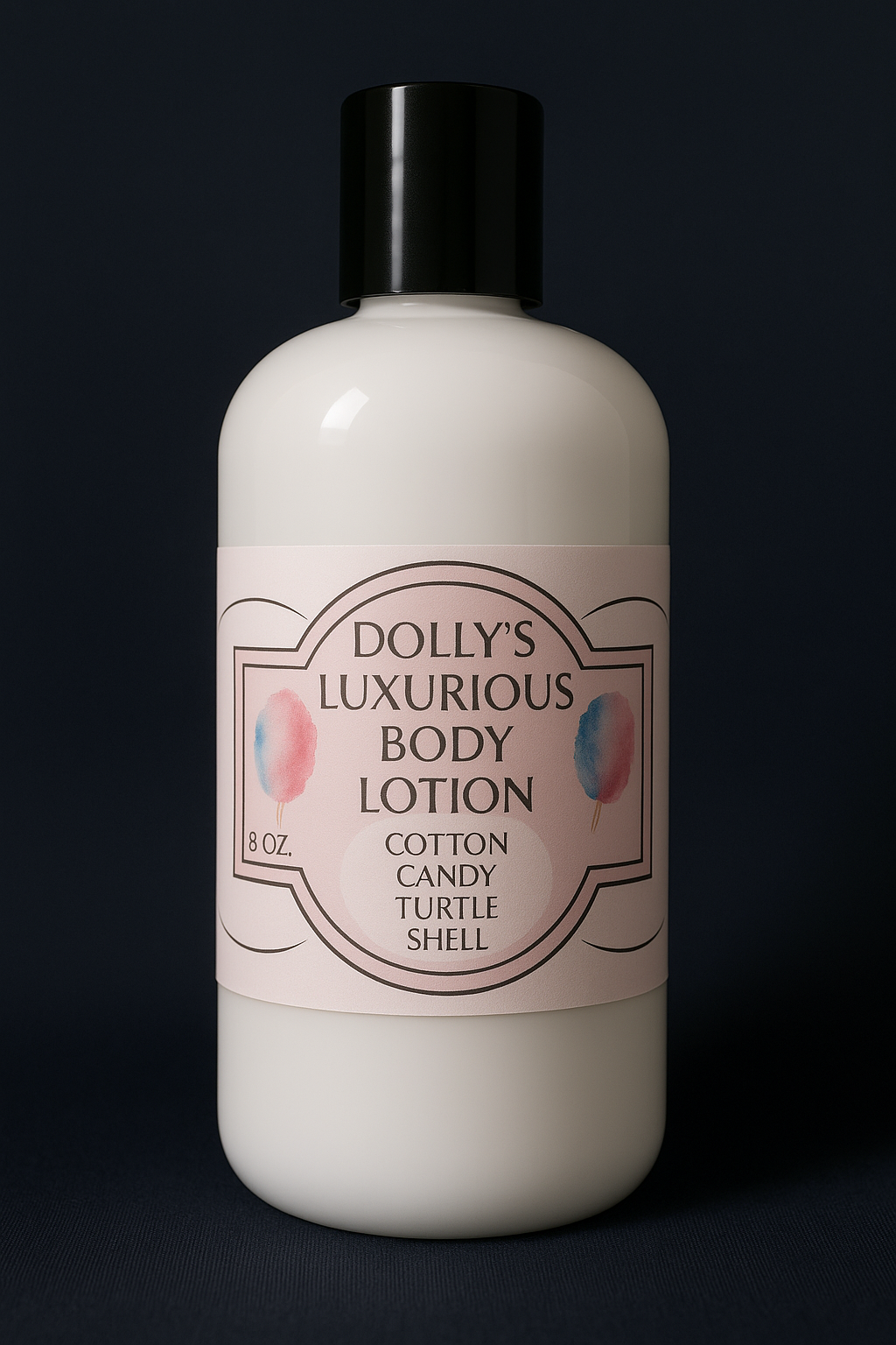 DOLLY'S LUXURIOUS BODY LOTION- COTTON CANDY TURTLE SHELL