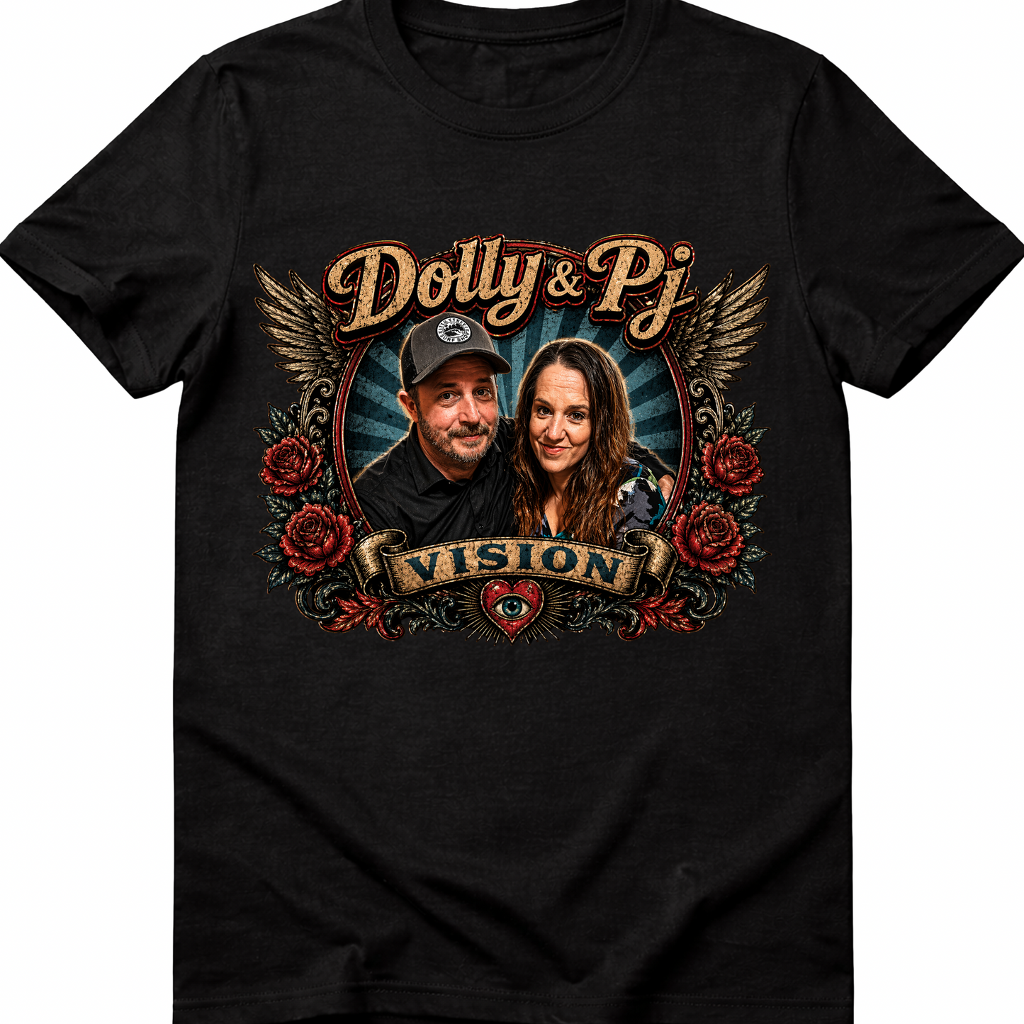 **NEW**Dolly and Pj Vision black tshirt
