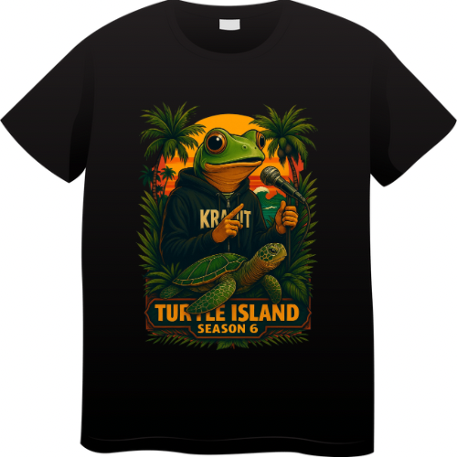 Official Kramit turtle island season 6 shirt