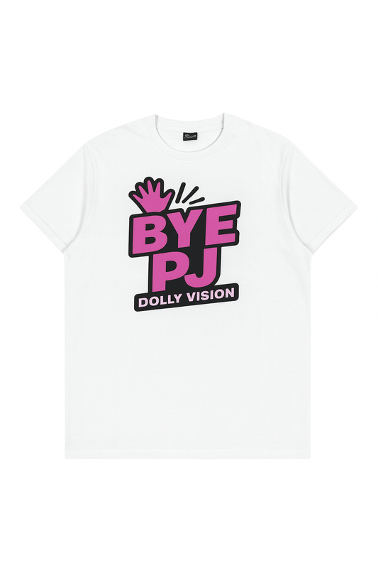 Bye PJ Dolly Vision youtube t-shirt in WHITE