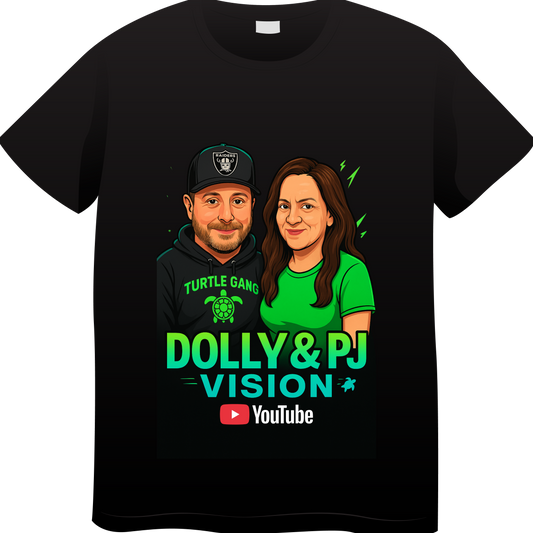 Dolly and Pj Vision youtube official  t-shirt