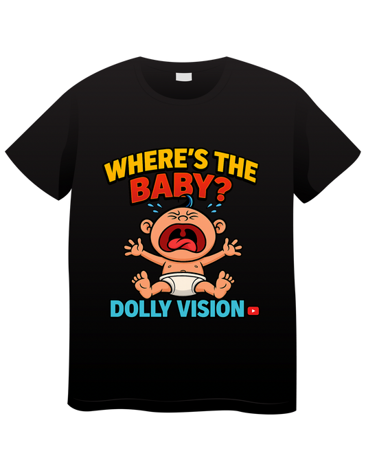 NEW Dolly Vision Where’s the Baby  t-shirt