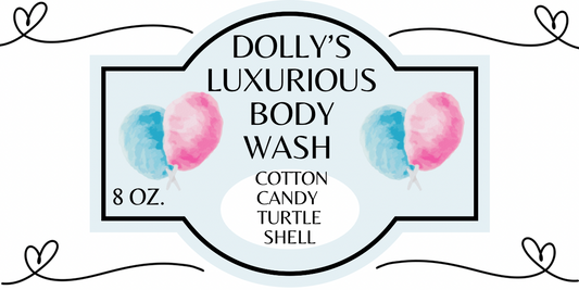 Dolly's Luxurious Body Wash- COTTON CANDY TURTLE SHELL